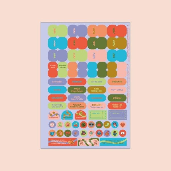Producto - STICKERS A5 PAPRIKA SHANTILOVE FUNCIONALES
