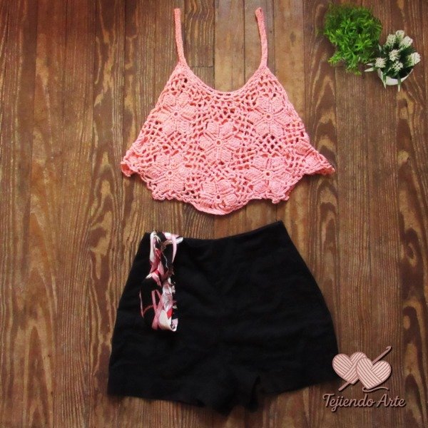 Producto - Musculosa Corta Cami Salmón