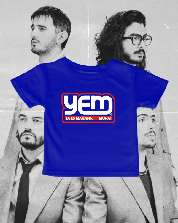 Producto - NO HAY QUE VIVIR POR LA VENTANA- BABY TEE AZUL