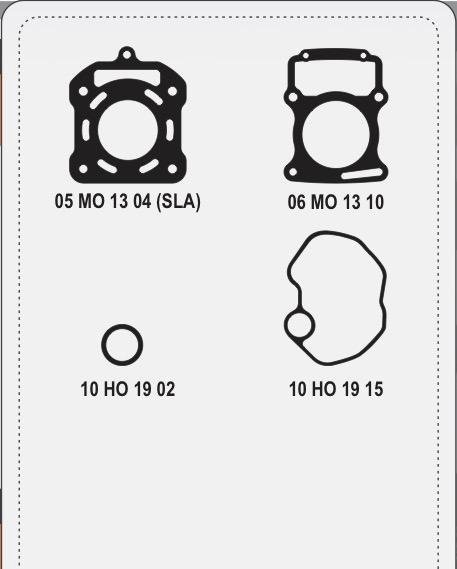 Producto - JUNTAS DE CABEZAL (CON ORING) PANTHER 200 (VARIS, LEER DESCRIPCION) - ALFA