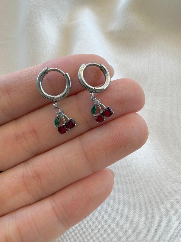 Producto - Argollas colgante cherry 12mm - Acero quirurgico
