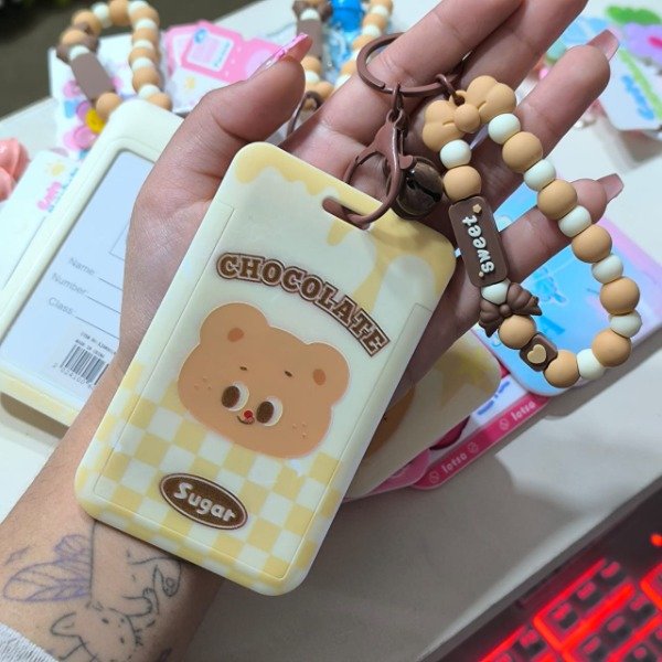 Producto - Porta Sube con pulsera sweet Chocolate oso