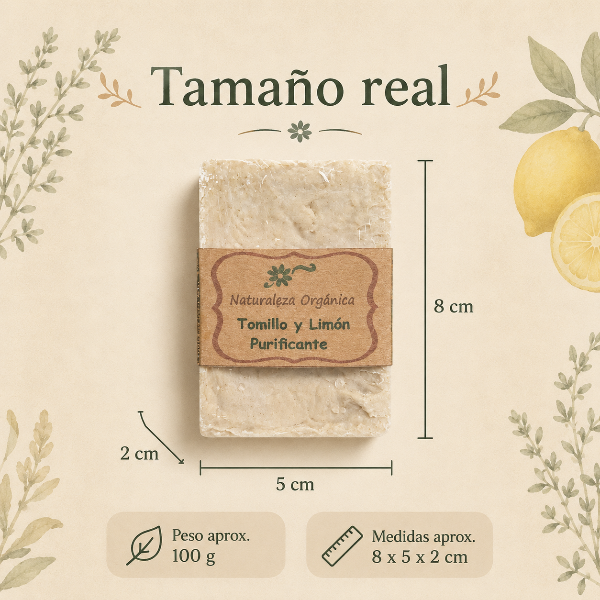 Producto - Champú Sólido Tomillo y Limón Purificante - para Cabellos Grasos - 4