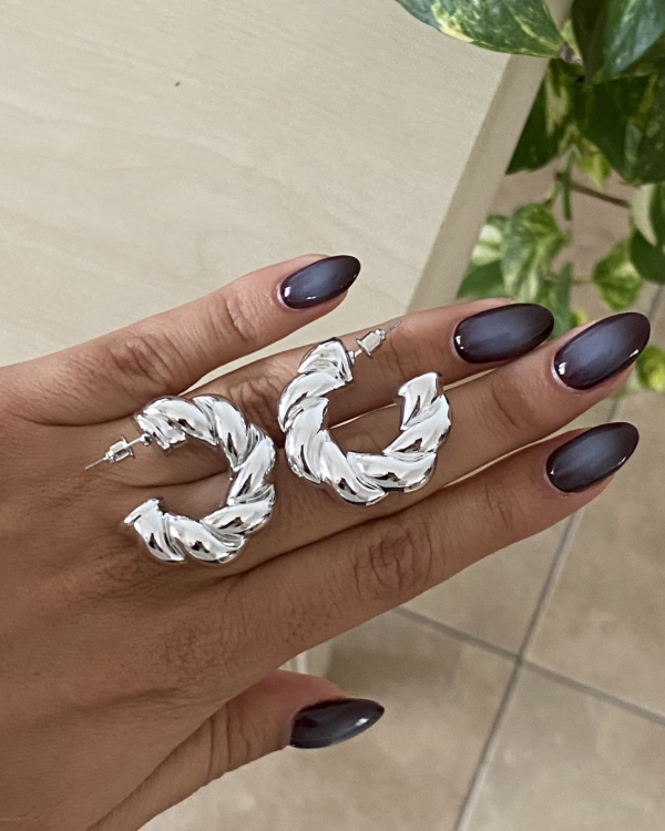 Producto - Aros Torzados Plateados