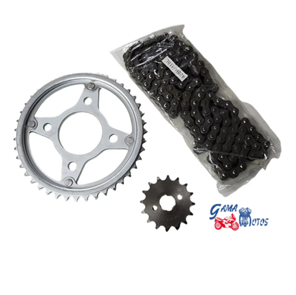 Producto - Piñon Corona Cadena Honda 150 Titan 16-43 Dientes Reforzada