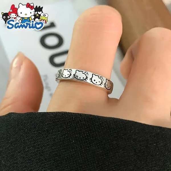 Producto - Anillo Hello Kitty Regulable Plateado
