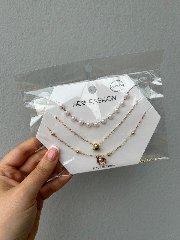 Producto - Collar CHOKER x 3 - MARINA I