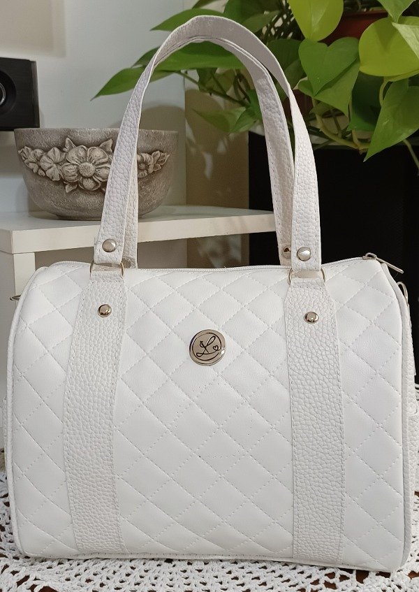 Producto - Bolso baúl Serena chico blanco