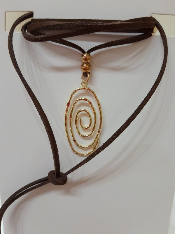 Producto - CHOCKER MARRON ESPIRAL