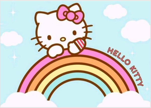 Producto - Lamina comestible rectangular hello kitty 5