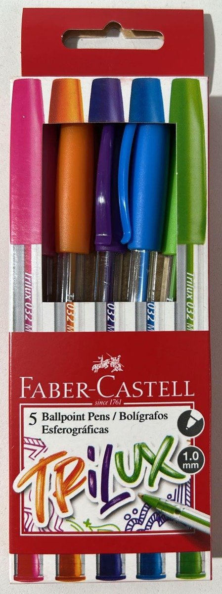 Producto - SET DE BOLIGRAFOS TRILUX FABER-CASTELL X 5U.
