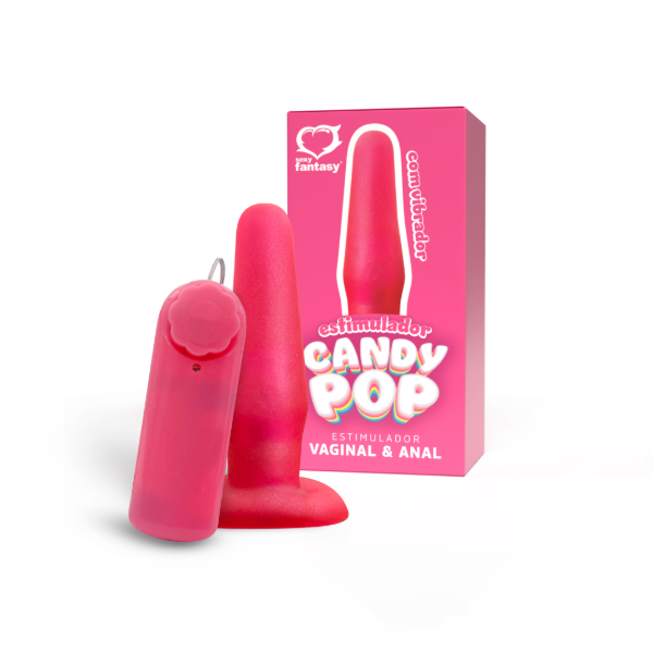 Producto - Estimulador Candy Pop con vibrador tipo bala - 12,5 x 3,3 cm - 0