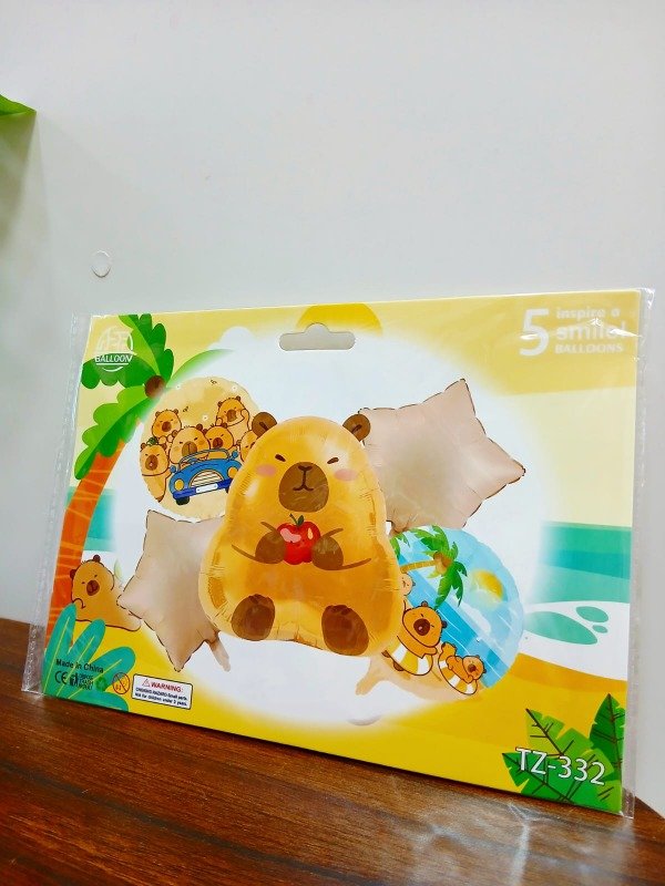 Producto - kit de globo 5 pcs capibara
