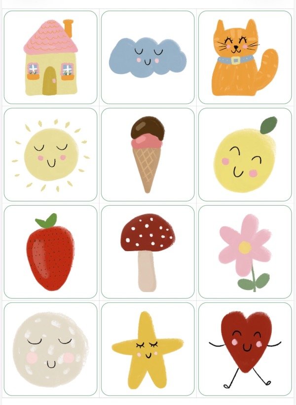 Producto - Memo Test y Tarjetas de Afirmaciones - Set Imprimible - 3