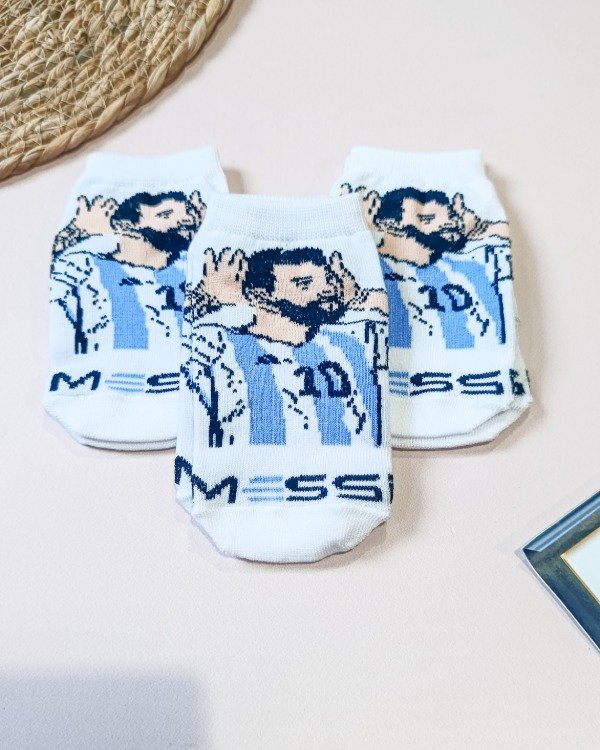 Producto - SOQUETES INFANTILES MESSI ARGENTINA