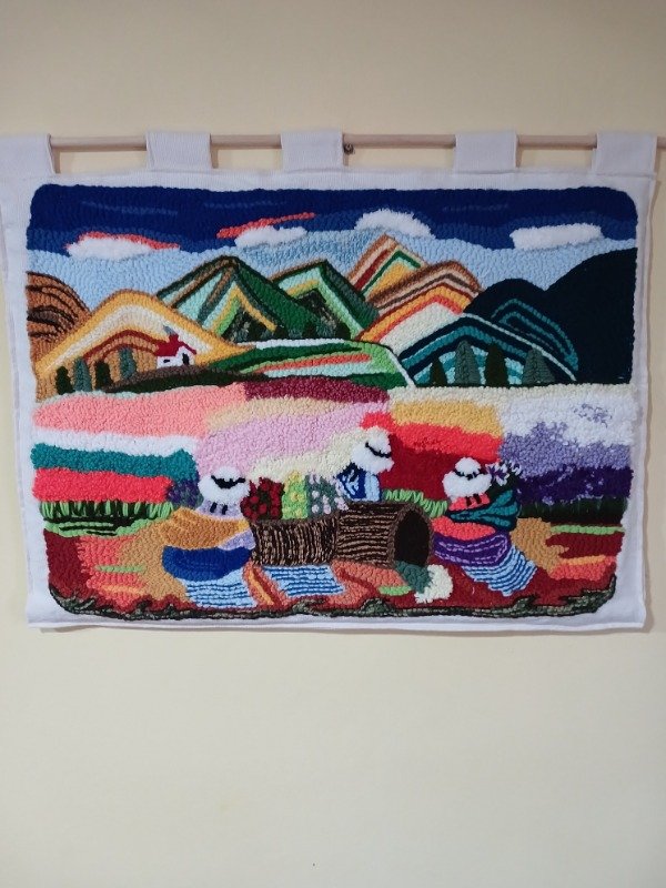 Producto - Tapiz de Pared- Cosecha en las montañas - 0
