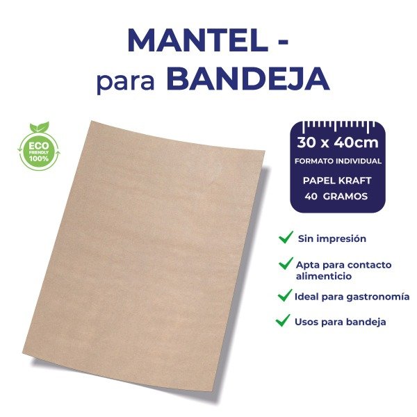 Producto - Mantel para Bandeja Papel Kraft