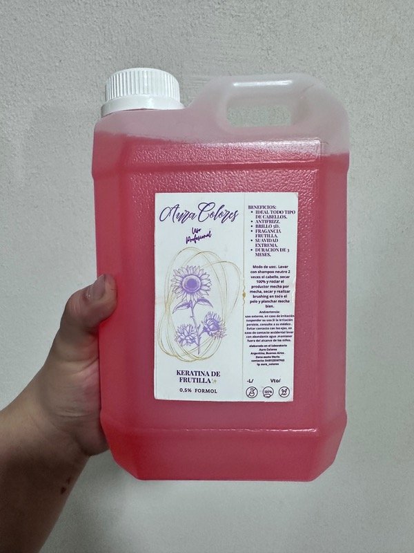 Producto - Bidón de 2L keratina de frutilla .