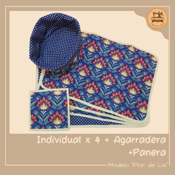 Producto - Individuales "Flor de Lis"