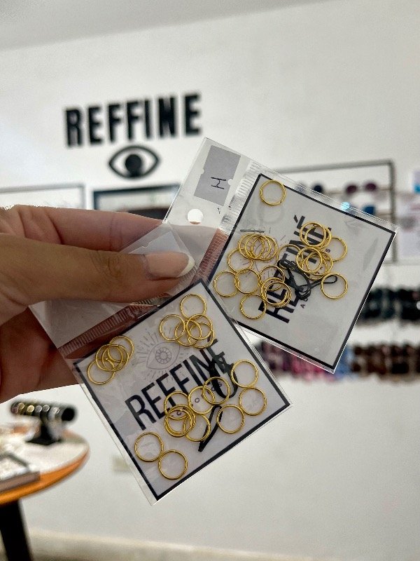 Producto - Argollas para trenzas lisas doradas (20UN)