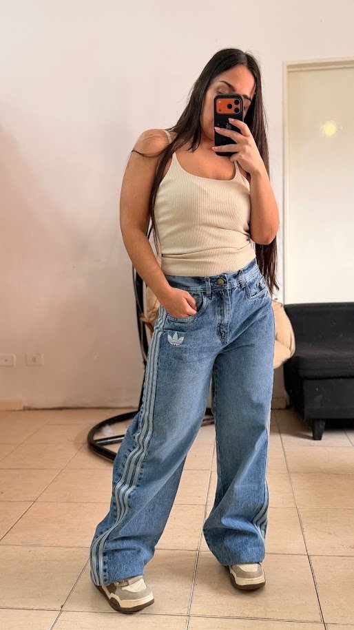 Producto - JEAN WIDE LEG ADI AZUL