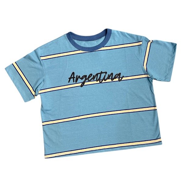 Producto - REMERA BOXY ARGENTINA CELESTE