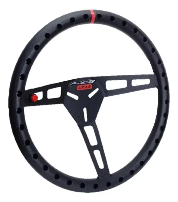 Producto - Volante Aro Aluminio Perforado Drag Cuarto De Milla