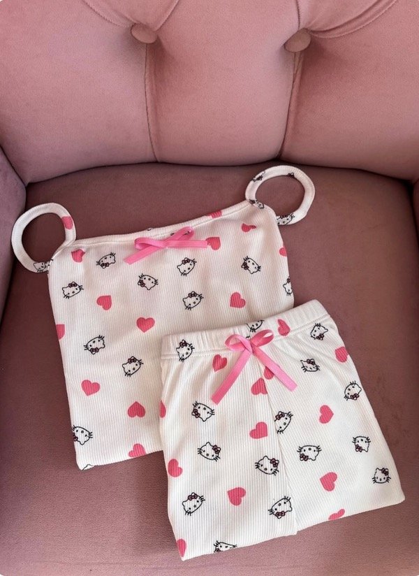 Producto - Pijama short/musculosa kitty - 0