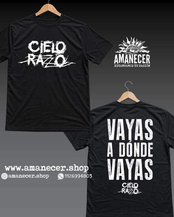 Producto - Remera Cielo Razzo Vayas a donde vayas - 0