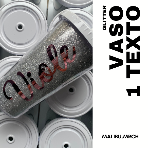 Producto - 1 texto nombre o logo GLITER