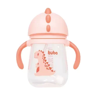 Producto - Vaso con asas dino rosa