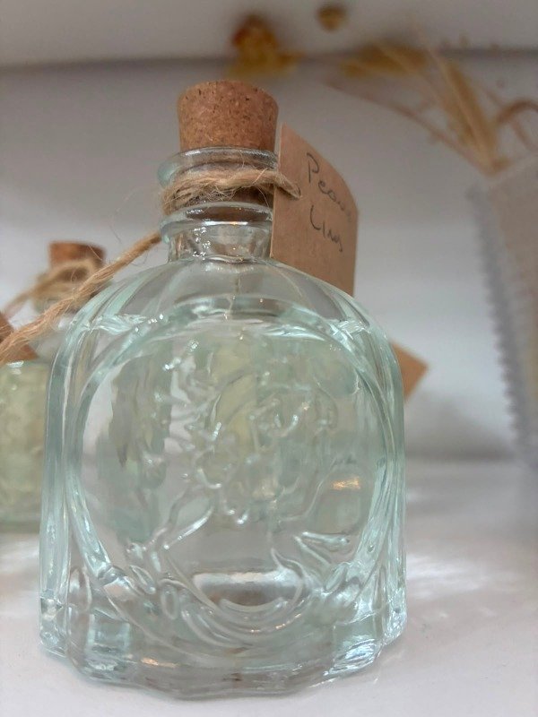 Producto - DIFUSOR BOTELLA  BOMBON O DAMA VIDRIO LABRADO