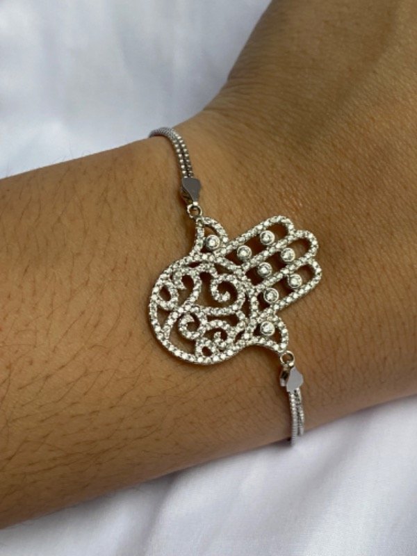 Producto - Puls. Mano de fatima con brillo