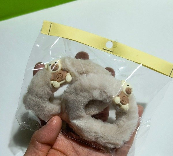 Producto - Par de colitas osito peluche