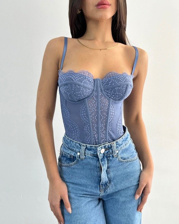 Producto - Corset Urban Celeste