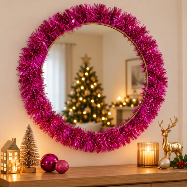Producto - SET DE 2 GUIRNALDAS BRILLOSAS NAVIDEÑAS DECORATIVAS 2MTS CADA UNA - 4