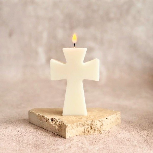 Producto - Vela cruz con fragancia x 10 uni ( no es molde!)