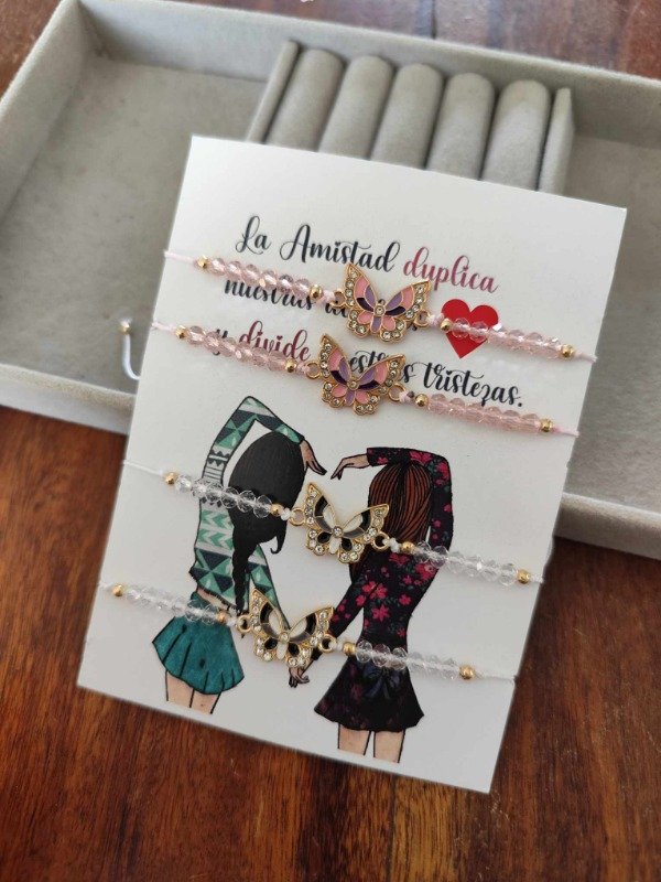 Producto - Pulsera mariposas x4. Modelo 2