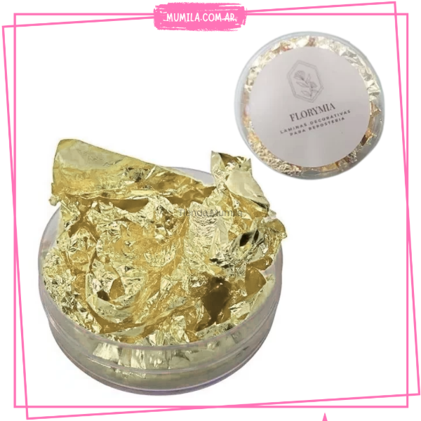Producto - Lamina de oro comestible x2 laminas de 10x10