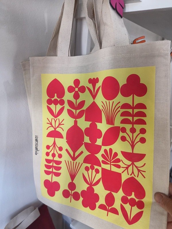 Producto - Tote bag Naturaleza / Rojo Fuego / 30x35 cm
