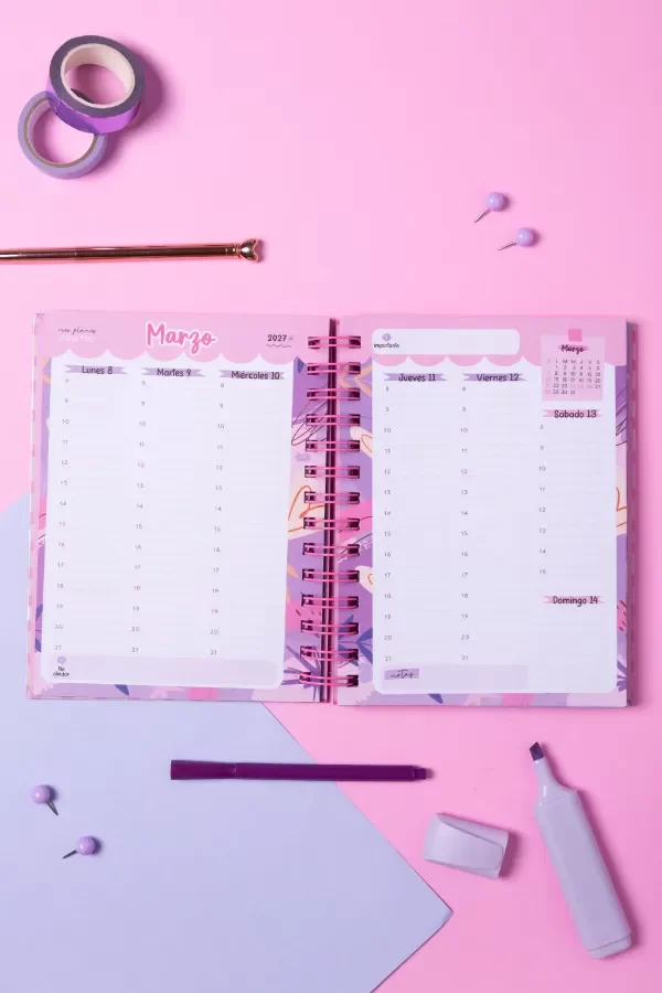 Producto - AGENDA MODERNA SEMANA A LA VISTA 2027 - 12