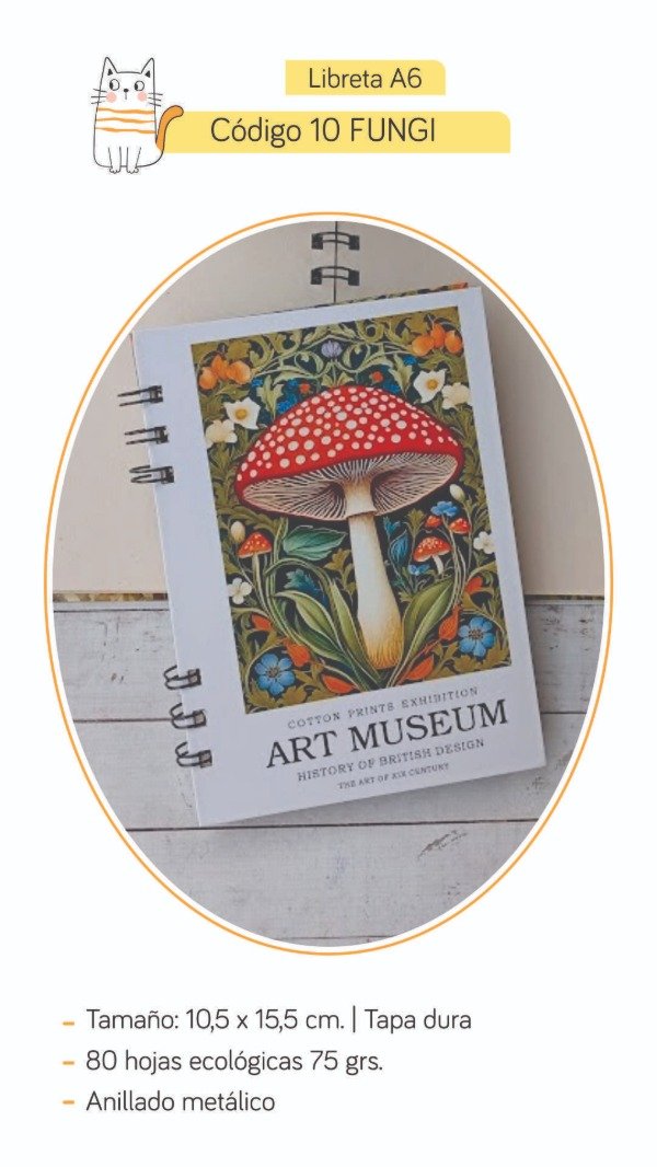 Producto - Libreta 10 Fungi