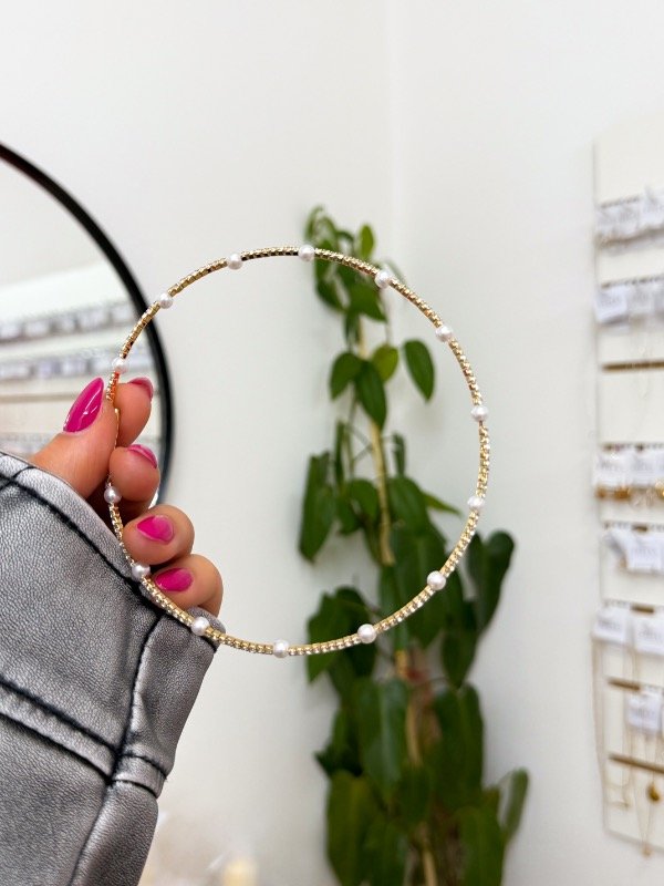 Producto - Chocker dorado perlas y strass