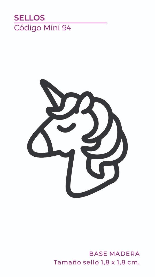 Producto - Mini Sello 94 - Unicornio