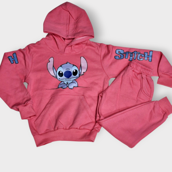 Producto - Conjunto de Nena Frizado Stich T6 y T12