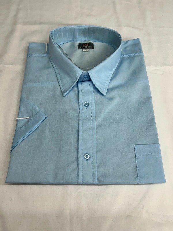 Producto - Camisa Manga Corta lisa - Celeste