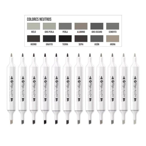 Producto - MARCADOR ARTÍSTICOS ALLOY FILGO TONOS NEUTROS