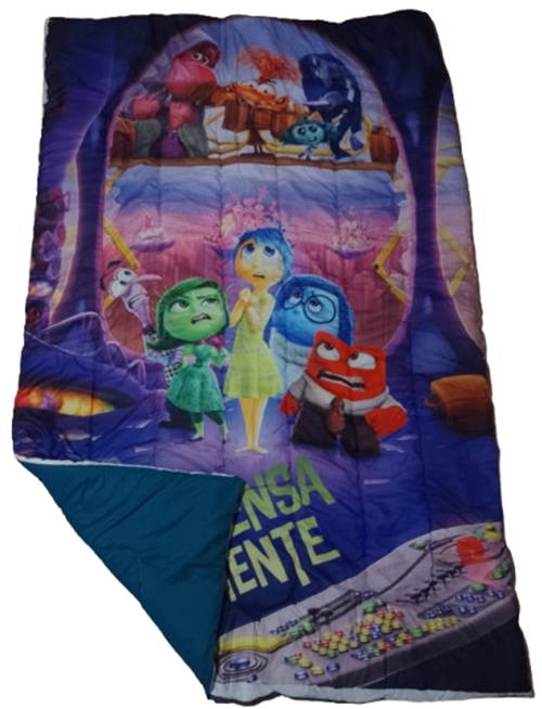 Producto - Acolchado Reversible "Intensamente 2" Reversible de 1 1/2 Plaza