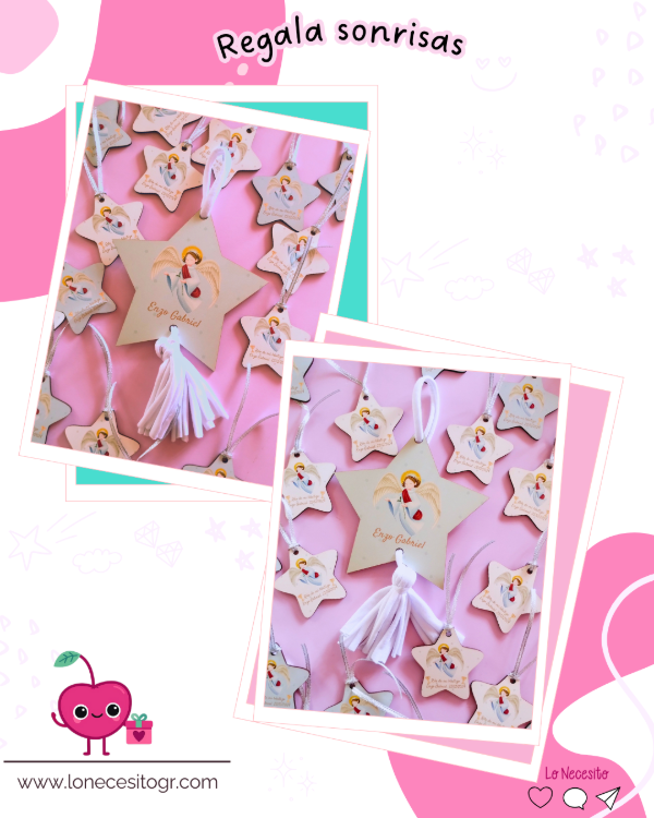 Producto - Estrellitas de madera souvenirs