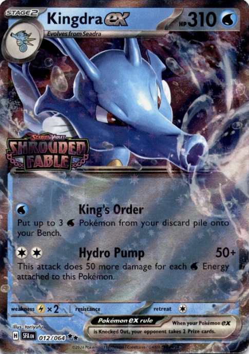 Producto - Kingdra ex - 012/064 - Shrouded Fable - Holo - STAMPED PROMO